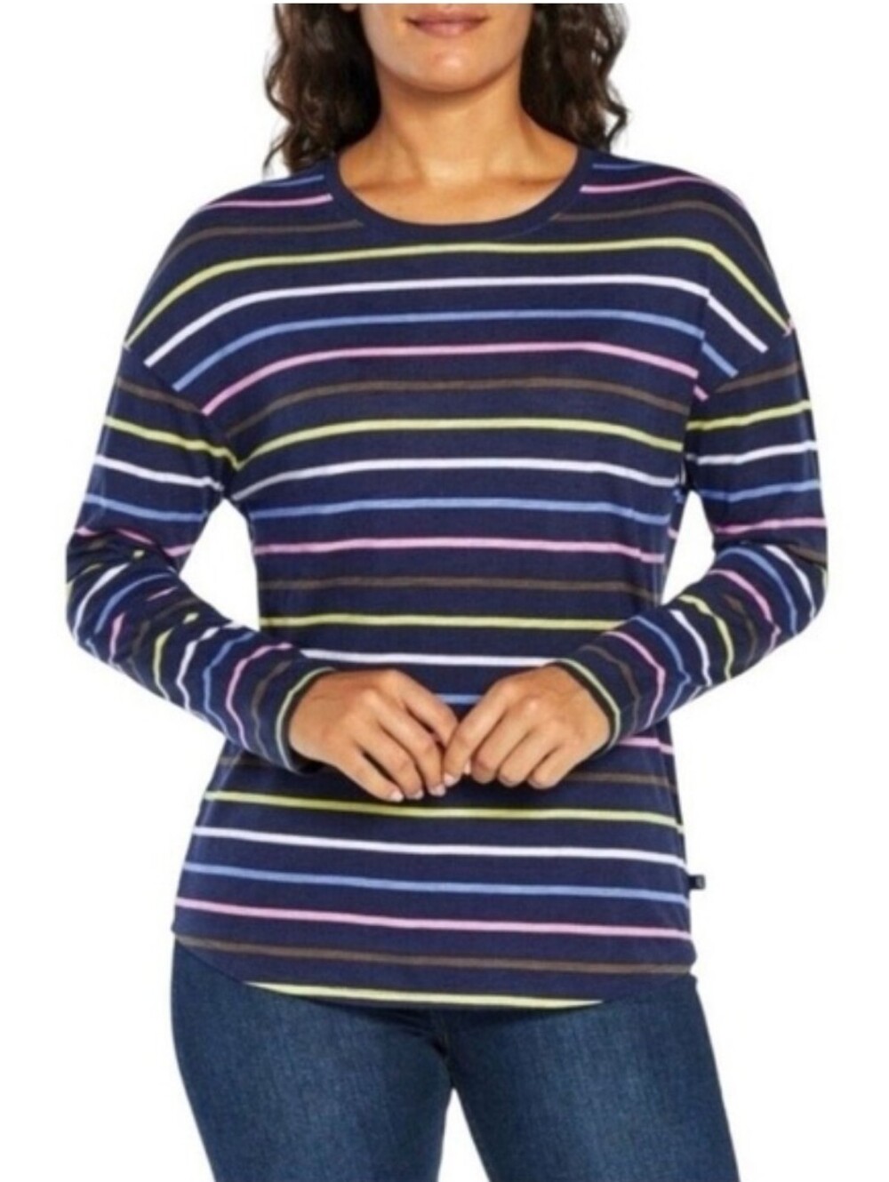 GAP Striped Lightweight Long Sleeve Tee